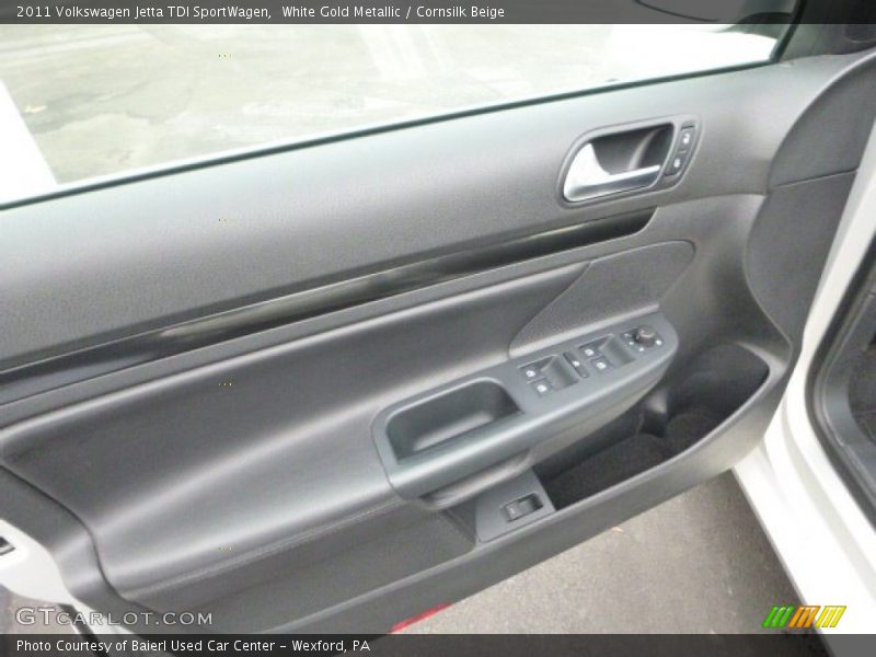 White Gold Metallic / Cornsilk Beige 2011 Volkswagen Jetta TDI SportWagen