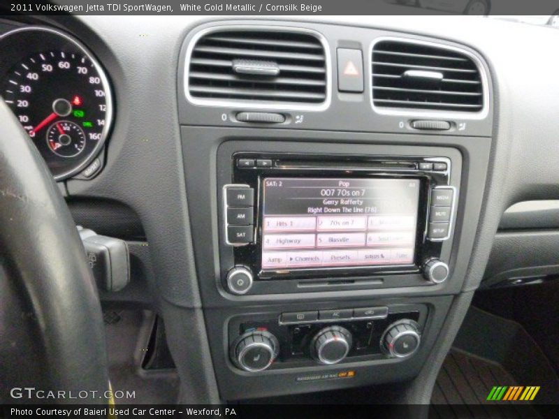 White Gold Metallic / Cornsilk Beige 2011 Volkswagen Jetta TDI SportWagen
