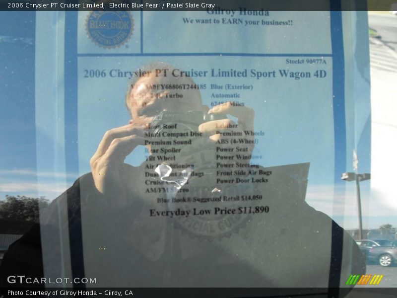 Electric Blue Pearl / Pastel Slate Gray 2006 Chrysler PT Cruiser Limited