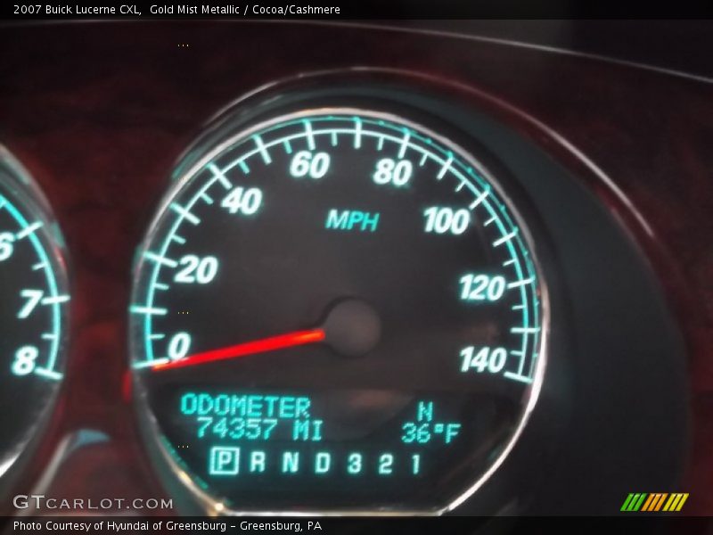 Gold Mist Metallic / Cocoa/Cashmere 2007 Buick Lucerne CXL