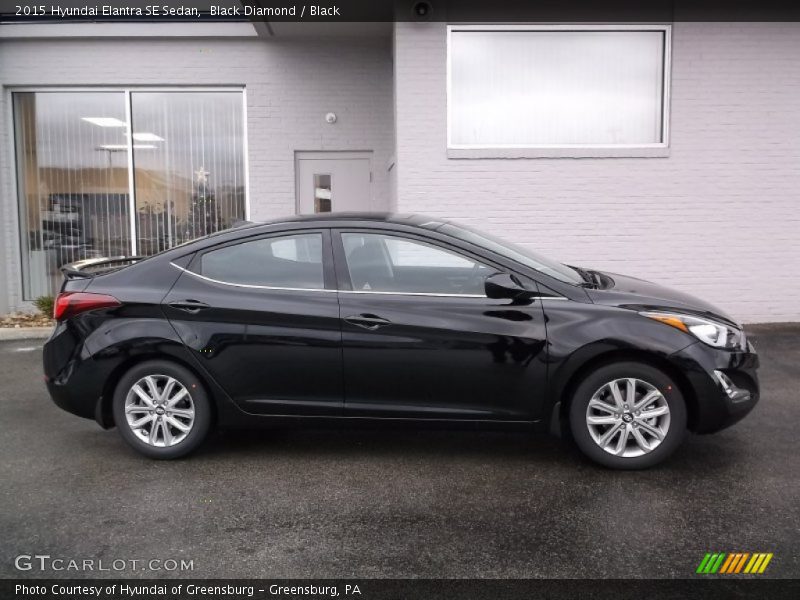 Black Diamond / Black 2015 Hyundai Elantra SE Sedan