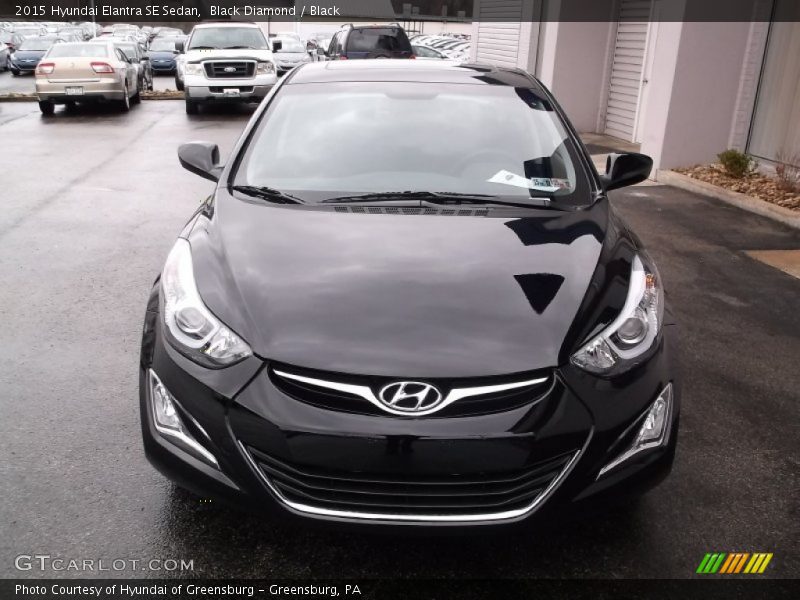 Black Diamond / Black 2015 Hyundai Elantra SE Sedan