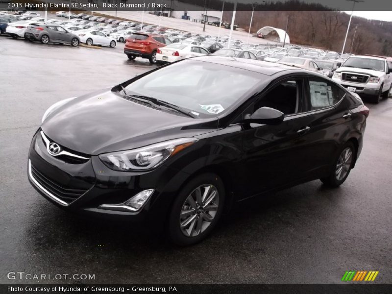 Black Diamond / Black 2015 Hyundai Elantra SE Sedan