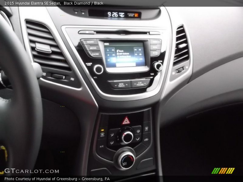 Black Diamond / Black 2015 Hyundai Elantra SE Sedan
