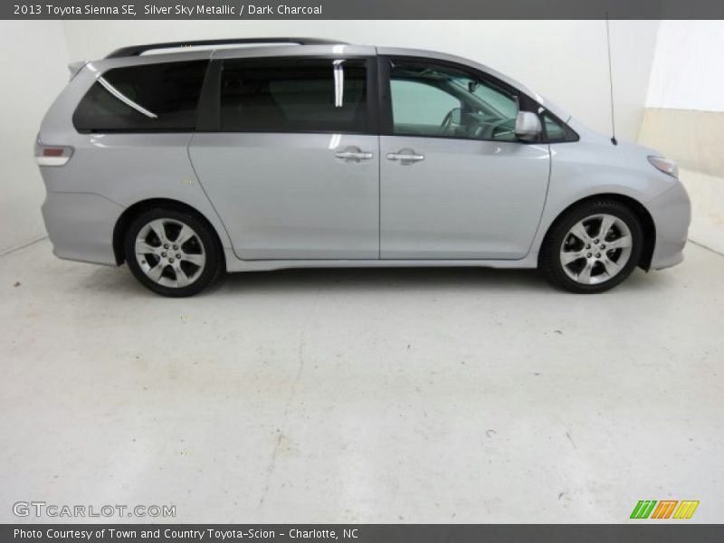 Silver Sky Metallic / Dark Charcoal 2013 Toyota Sienna SE