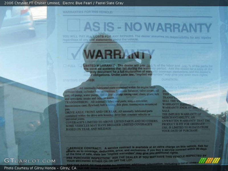 Electric Blue Pearl / Pastel Slate Gray 2006 Chrysler PT Cruiser Limited