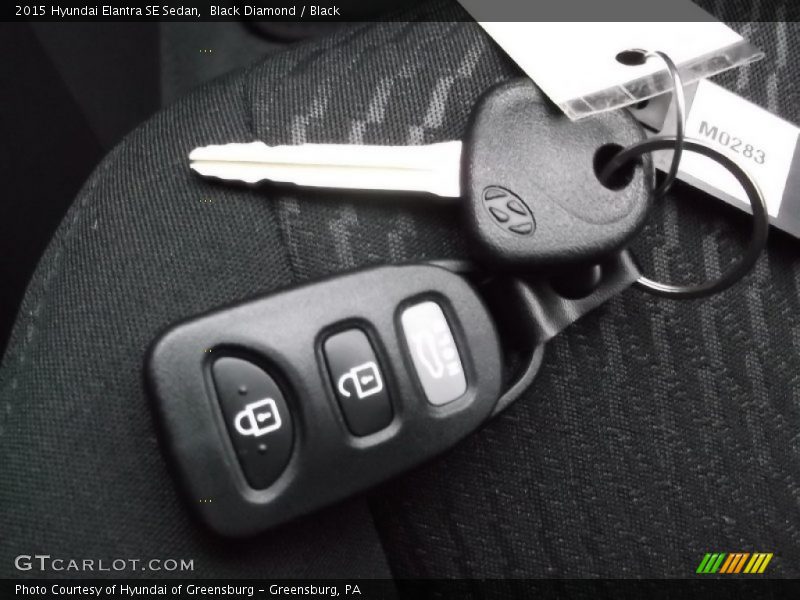 Black Diamond / Black 2015 Hyundai Elantra SE Sedan