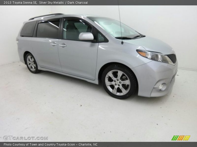 Silver Sky Metallic / Dark Charcoal 2013 Toyota Sienna SE