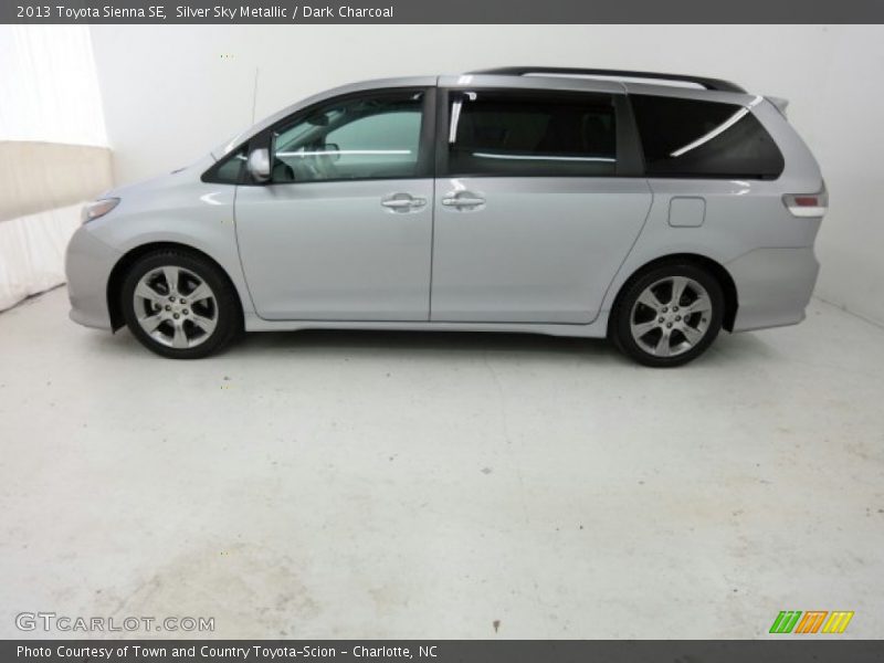 Silver Sky Metallic / Dark Charcoal 2013 Toyota Sienna SE