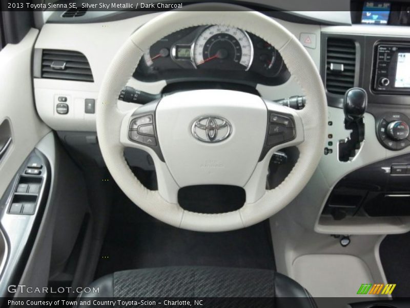 Silver Sky Metallic / Dark Charcoal 2013 Toyota Sienna SE