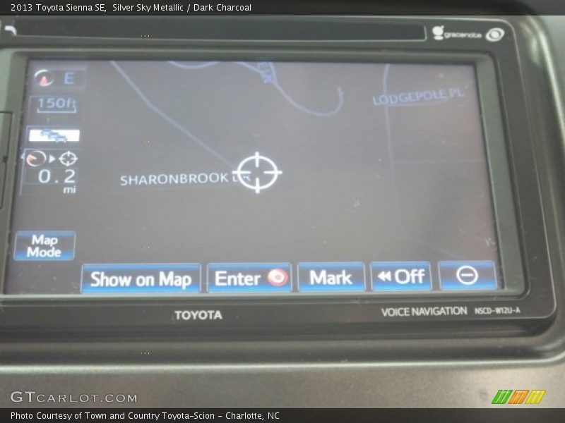 Silver Sky Metallic / Dark Charcoal 2013 Toyota Sienna SE