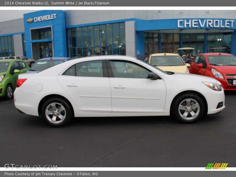 Summit White / Jet Black/Titanium 2014 Chevrolet Malibu LS