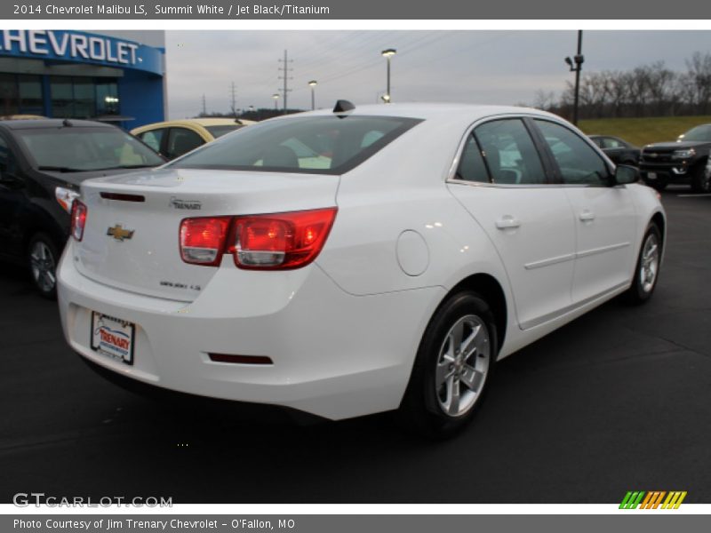 Summit White / Jet Black/Titanium 2014 Chevrolet Malibu LS