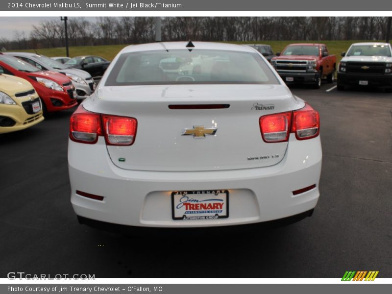 Summit White / Jet Black/Titanium 2014 Chevrolet Malibu LS
