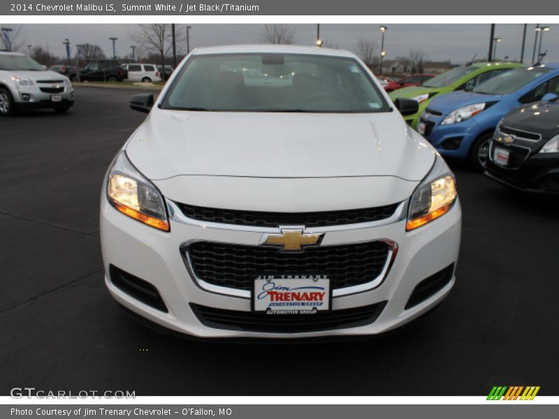 Summit White / Jet Black/Titanium 2014 Chevrolet Malibu LS