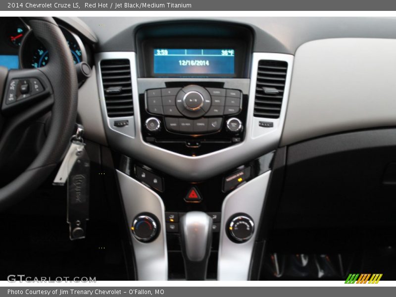 Red Hot / Jet Black/Medium Titanium 2014 Chevrolet Cruze LS