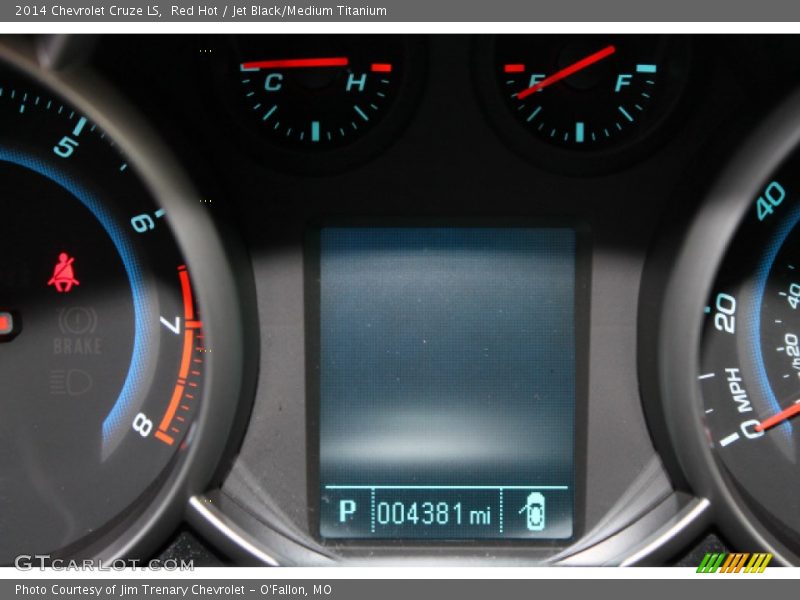 Red Hot / Jet Black/Medium Titanium 2014 Chevrolet Cruze LS