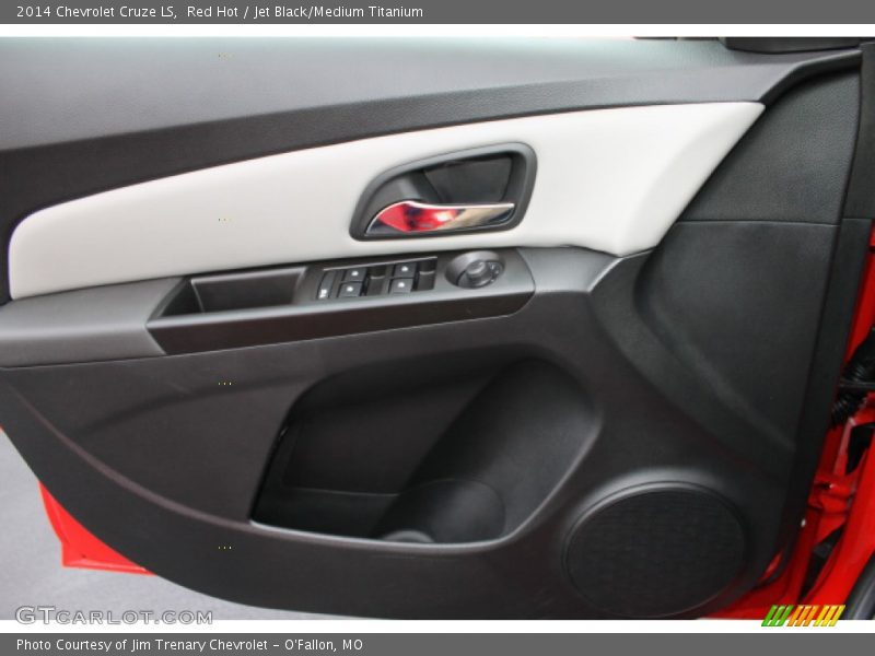 Red Hot / Jet Black/Medium Titanium 2014 Chevrolet Cruze LS