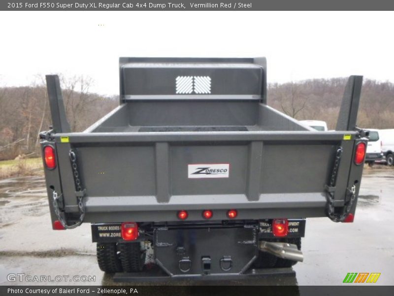 Vermillion Red / Steel 2015 Ford F550 Super Duty XL Regular Cab 4x4 Dump Truck