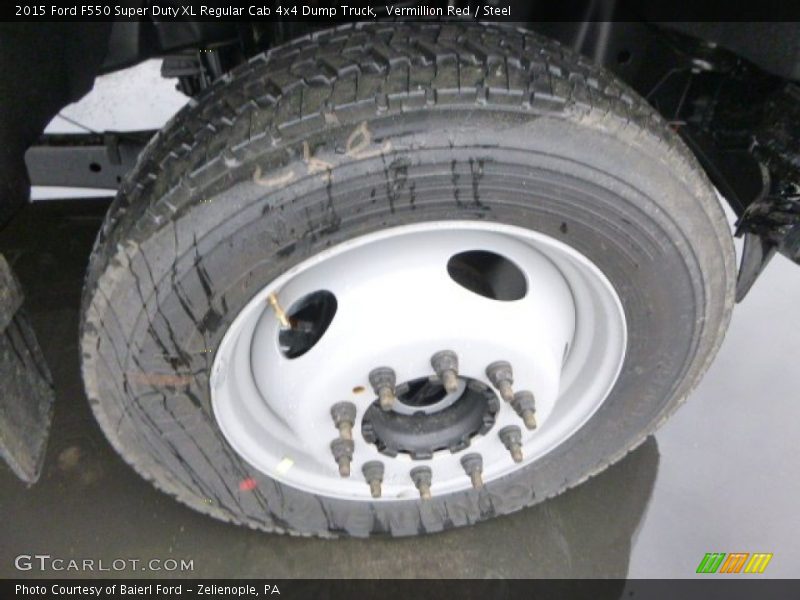 Vermillion Red / Steel 2015 Ford F550 Super Duty XL Regular Cab 4x4 Dump Truck