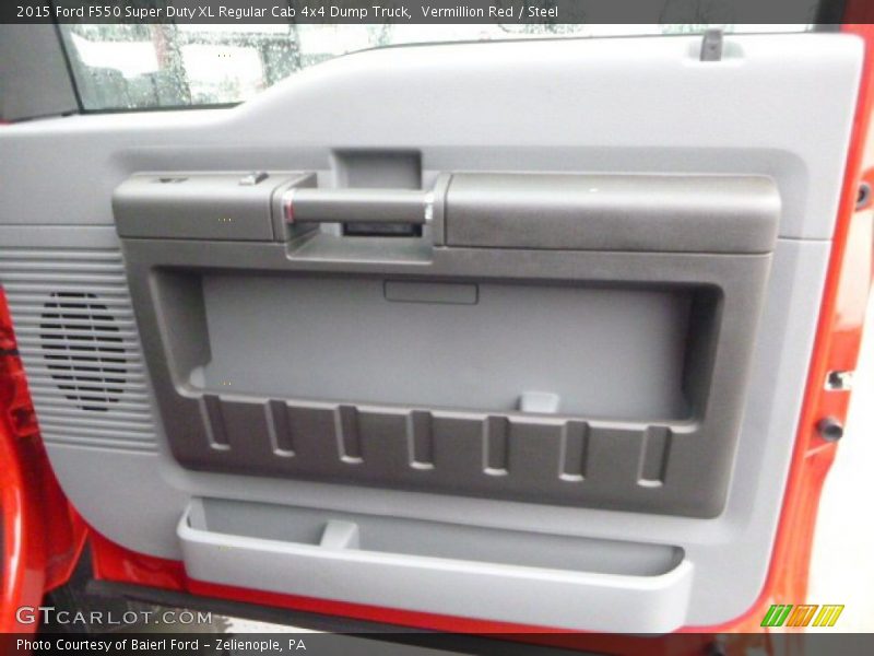 Vermillion Red / Steel 2015 Ford F550 Super Duty XL Regular Cab 4x4 Dump Truck