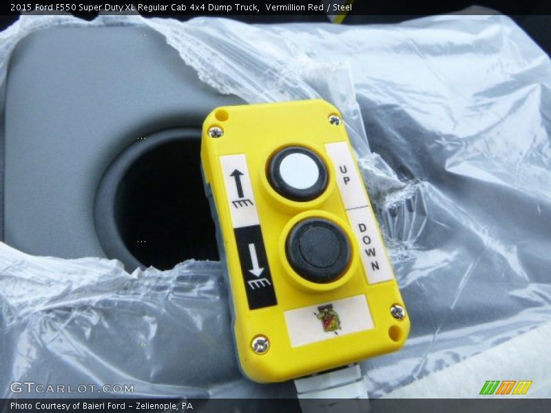 Vermillion Red / Steel 2015 Ford F550 Super Duty XL Regular Cab 4x4 Dump Truck