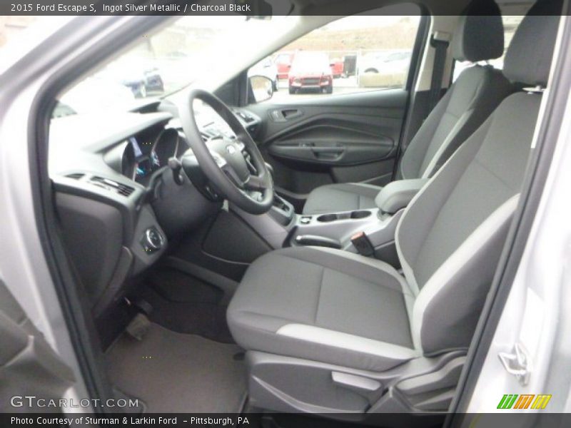 Ingot Silver Metallic / Charcoal Black 2015 Ford Escape S
