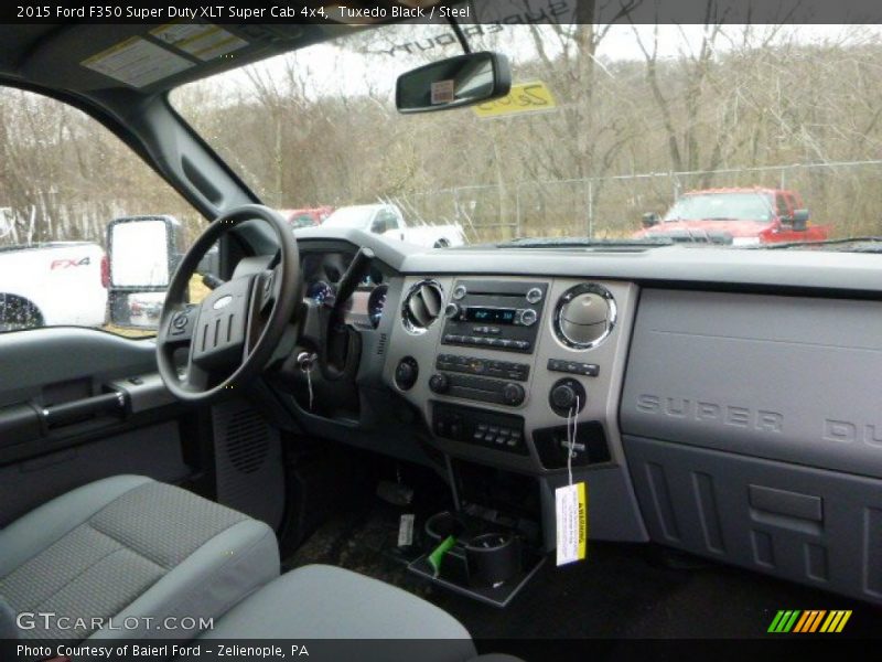 Tuxedo Black / Steel 2015 Ford F350 Super Duty XLT Super Cab 4x4