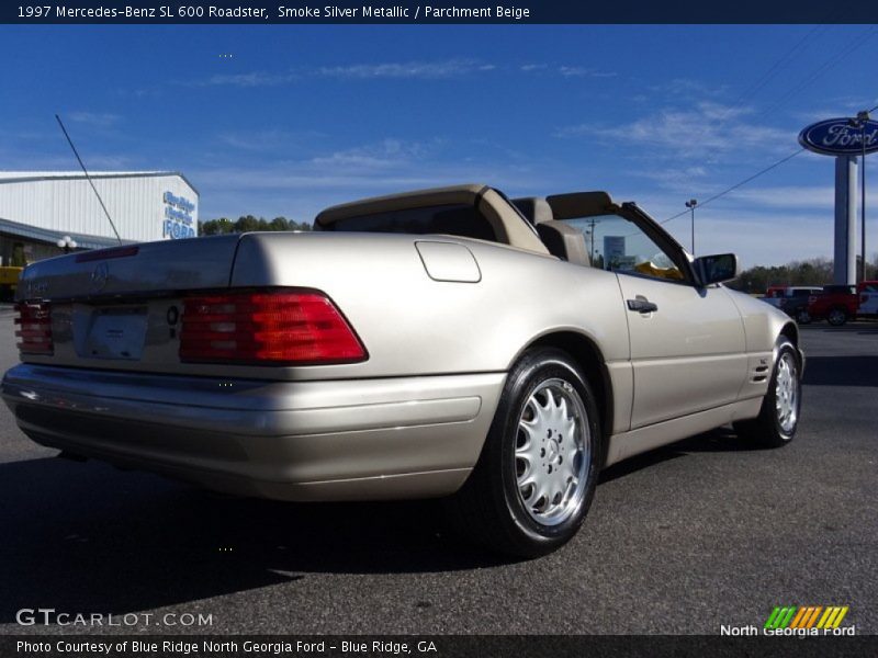 Smoke Silver Metallic / Parchment Beige 1997 Mercedes-Benz SL 600 Roadster