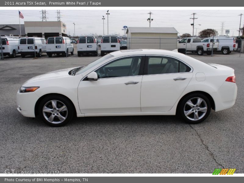 Premium White Pearl / Taupe 2011 Acura TSX Sedan