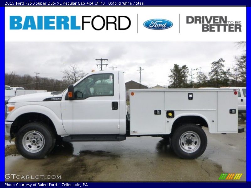 Oxford White / Steel 2015 Ford F350 Super Duty XL Regular Cab 4x4 Utility