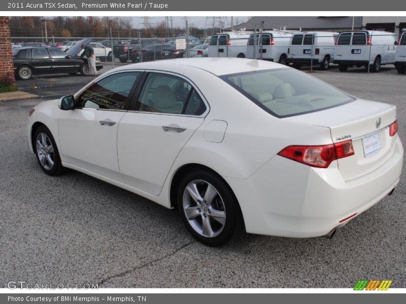 Premium White Pearl / Taupe 2011 Acura TSX Sedan