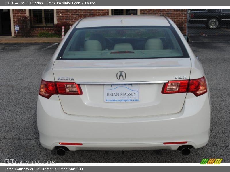Premium White Pearl / Taupe 2011 Acura TSX Sedan