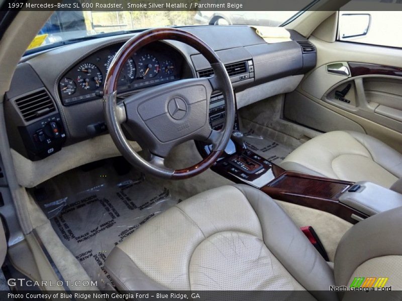 Parchment Beige Interior - 1997 SL 600 Roadster 