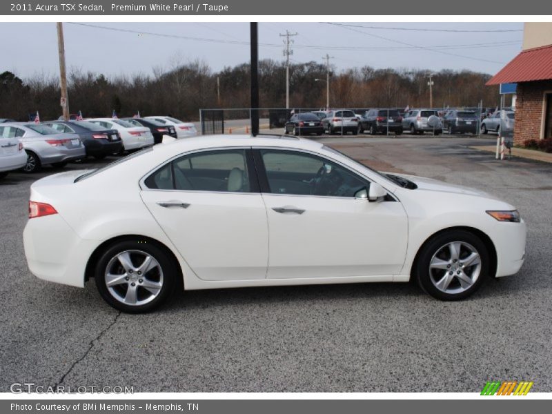 Premium White Pearl / Taupe 2011 Acura TSX Sedan