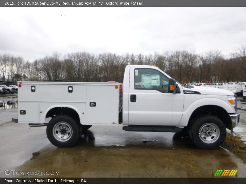 Oxford White / Steel 2015 Ford F350 Super Duty XL Regular Cab 4x4 Utility