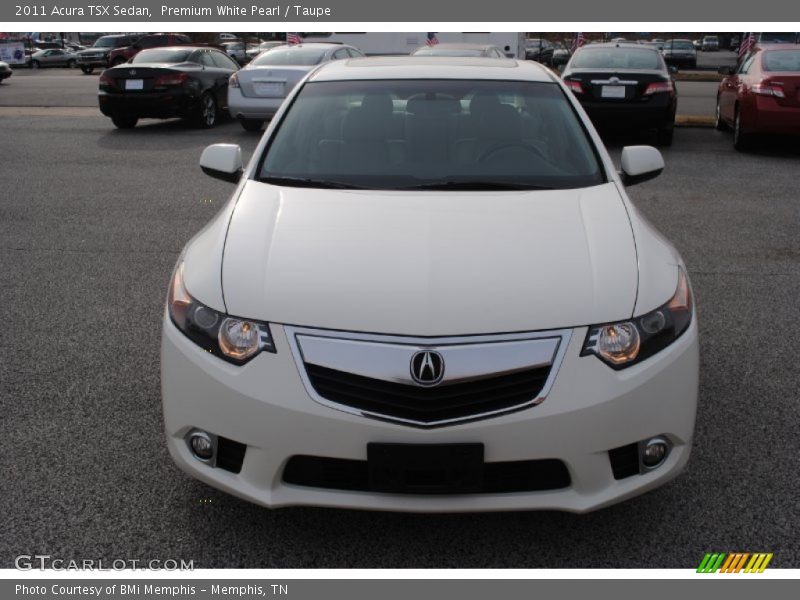 Premium White Pearl / Taupe 2011 Acura TSX Sedan