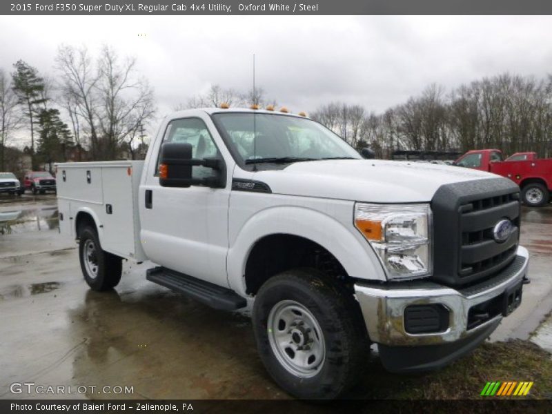 Oxford White / Steel 2015 Ford F350 Super Duty XL Regular Cab 4x4 Utility