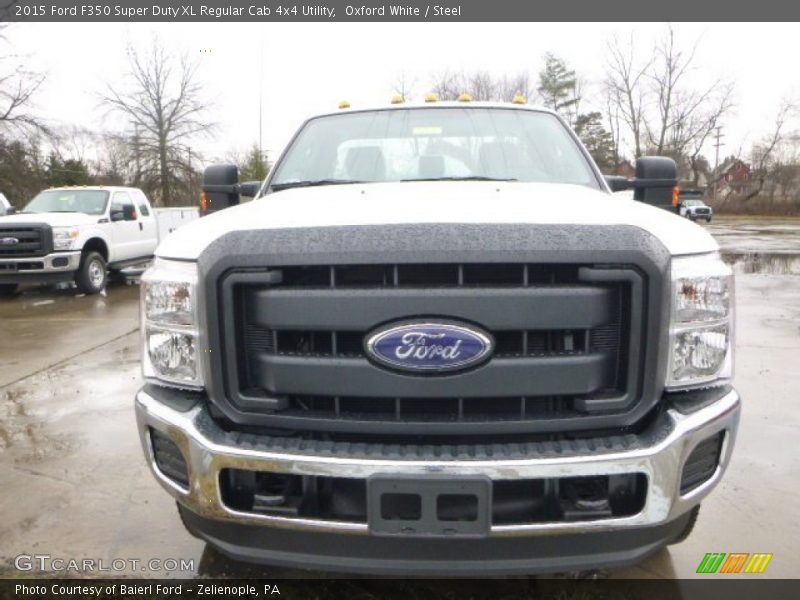 Oxford White / Steel 2015 Ford F350 Super Duty XL Regular Cab 4x4 Utility