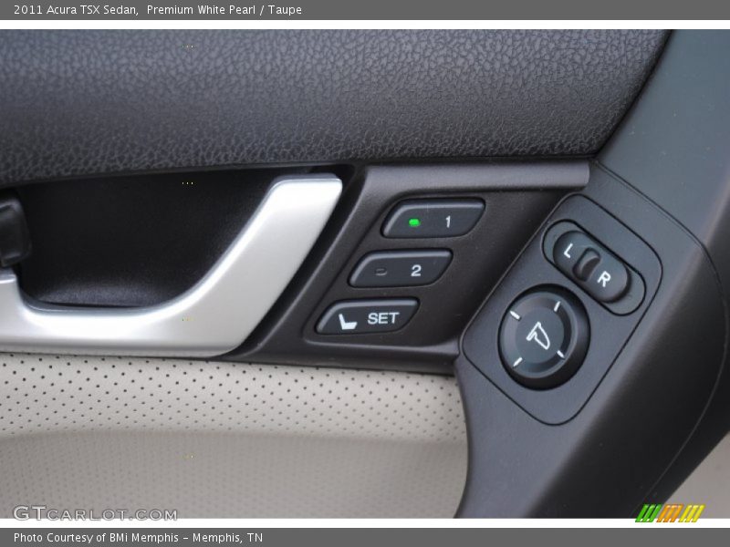Premium White Pearl / Taupe 2011 Acura TSX Sedan