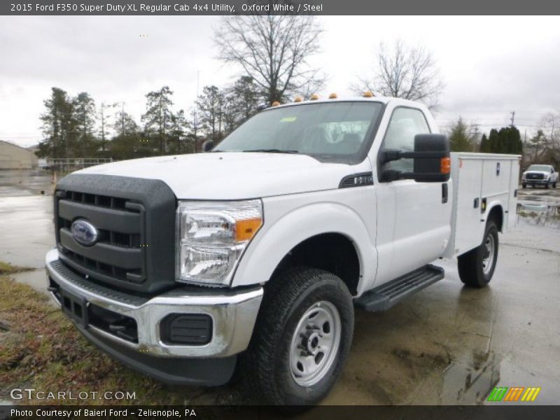 Oxford White / Steel 2015 Ford F350 Super Duty XL Regular Cab 4x4 Utility