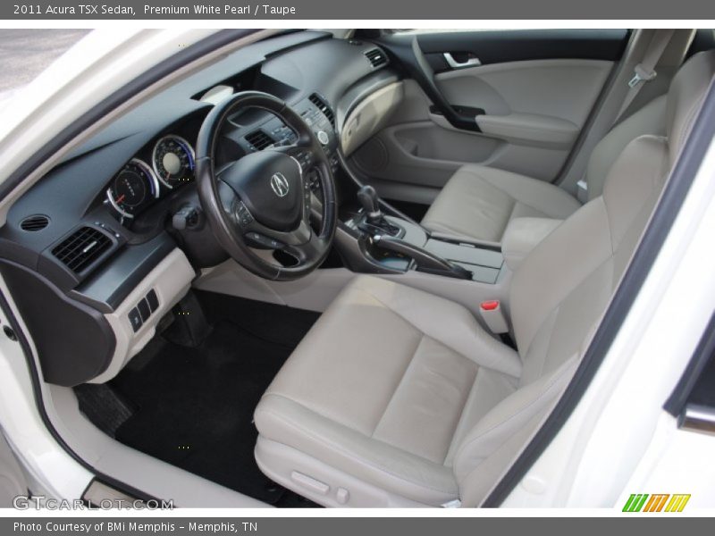 Premium White Pearl / Taupe 2011 Acura TSX Sedan