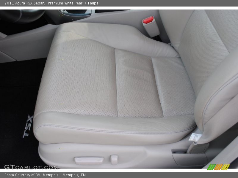 Premium White Pearl / Taupe 2011 Acura TSX Sedan