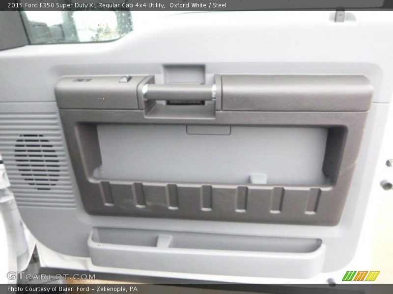 Oxford White / Steel 2015 Ford F350 Super Duty XL Regular Cab 4x4 Utility