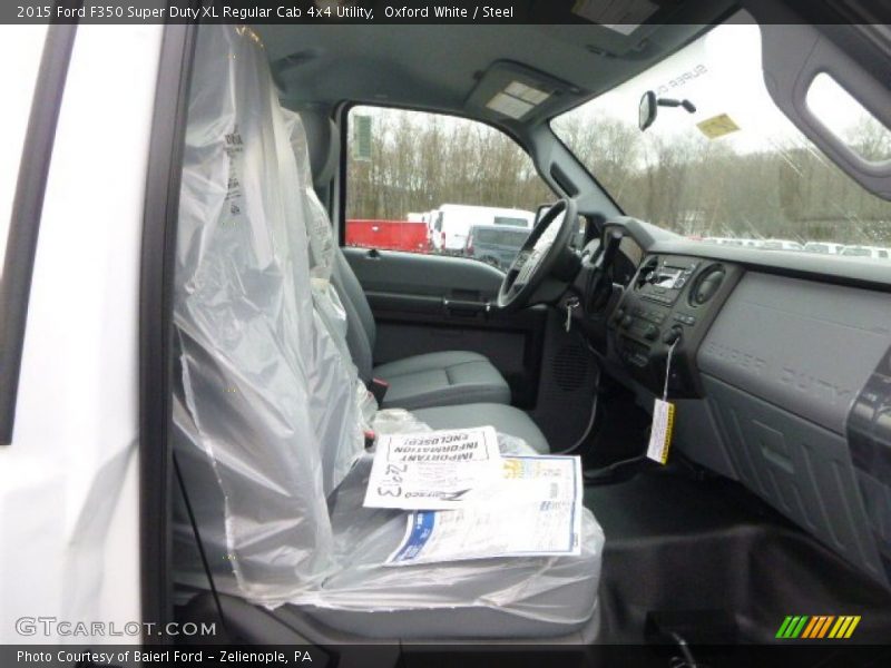 Oxford White / Steel 2015 Ford F350 Super Duty XL Regular Cab 4x4 Utility