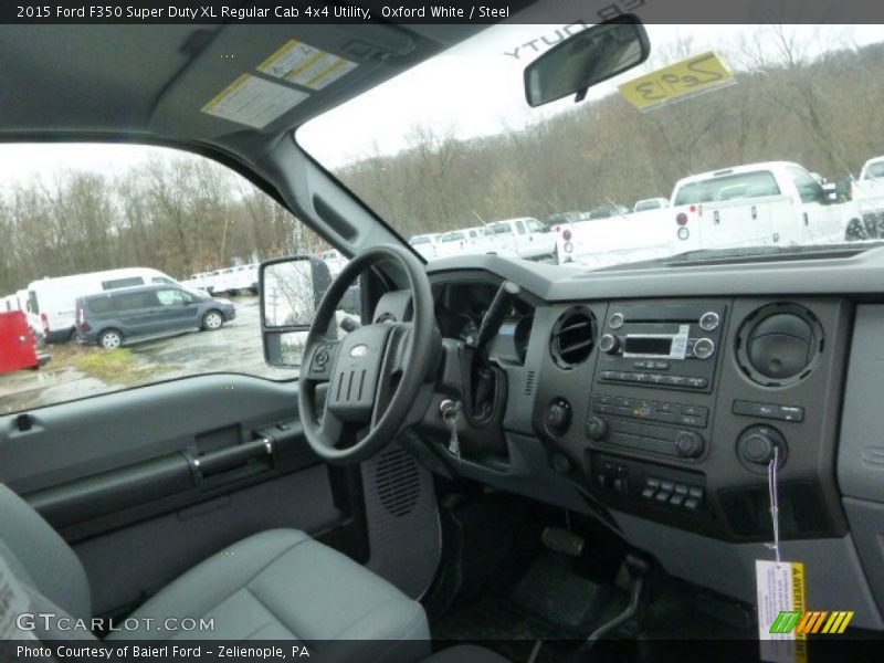 Oxford White / Steel 2015 Ford F350 Super Duty XL Regular Cab 4x4 Utility