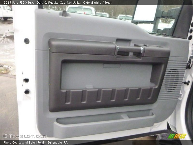 Oxford White / Steel 2015 Ford F350 Super Duty XL Regular Cab 4x4 Utility