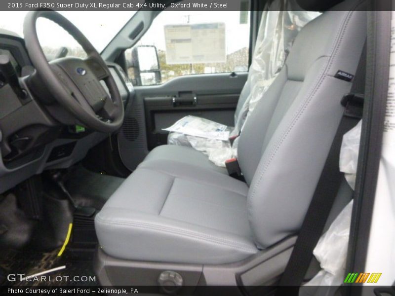 Oxford White / Steel 2015 Ford F350 Super Duty XL Regular Cab 4x4 Utility