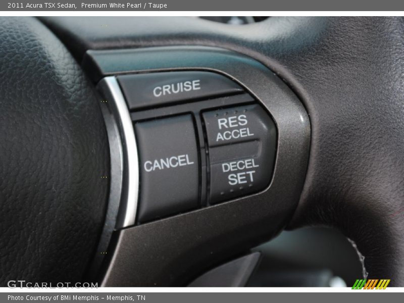 Premium White Pearl / Taupe 2011 Acura TSX Sedan