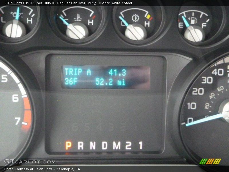 Oxford White / Steel 2015 Ford F350 Super Duty XL Regular Cab 4x4 Utility
